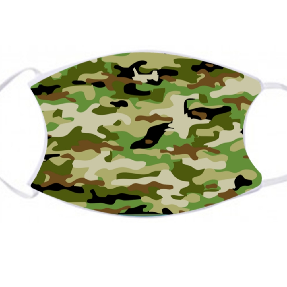 5⭐ Camo Adult Filter Pocket Facemask